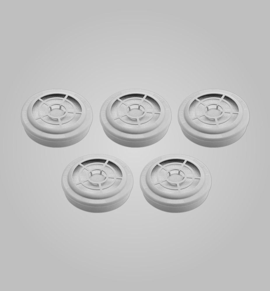 Five-pack of AirBoss 100® N100 replacement filters