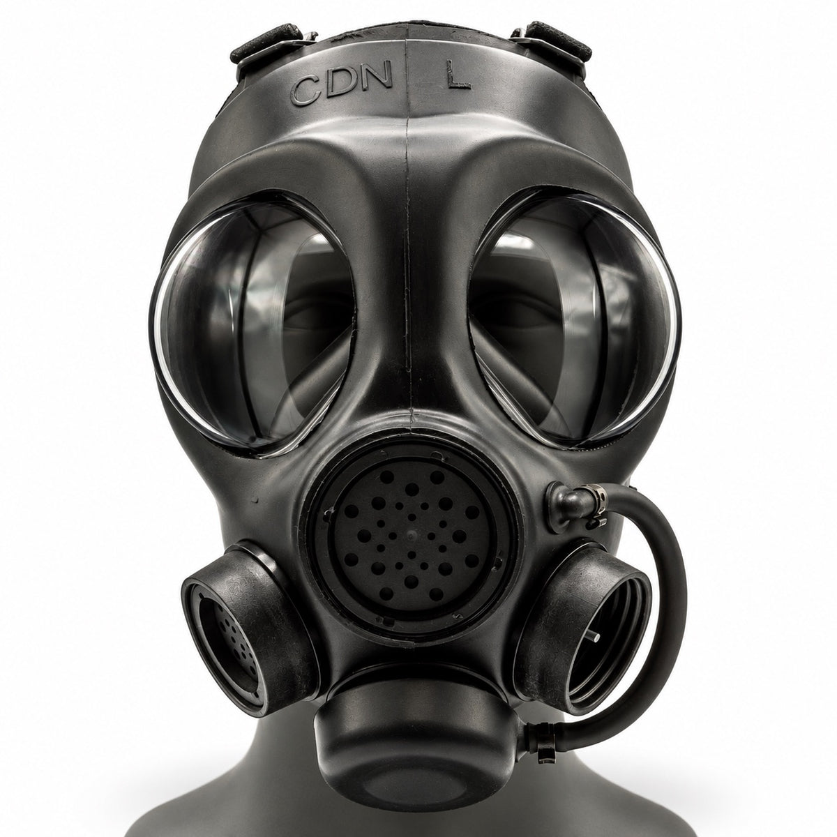 Front view of an AirBoss C4 CBRN respirator