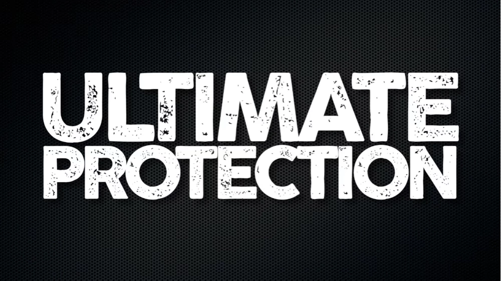 Image with text "Ultimate protection"